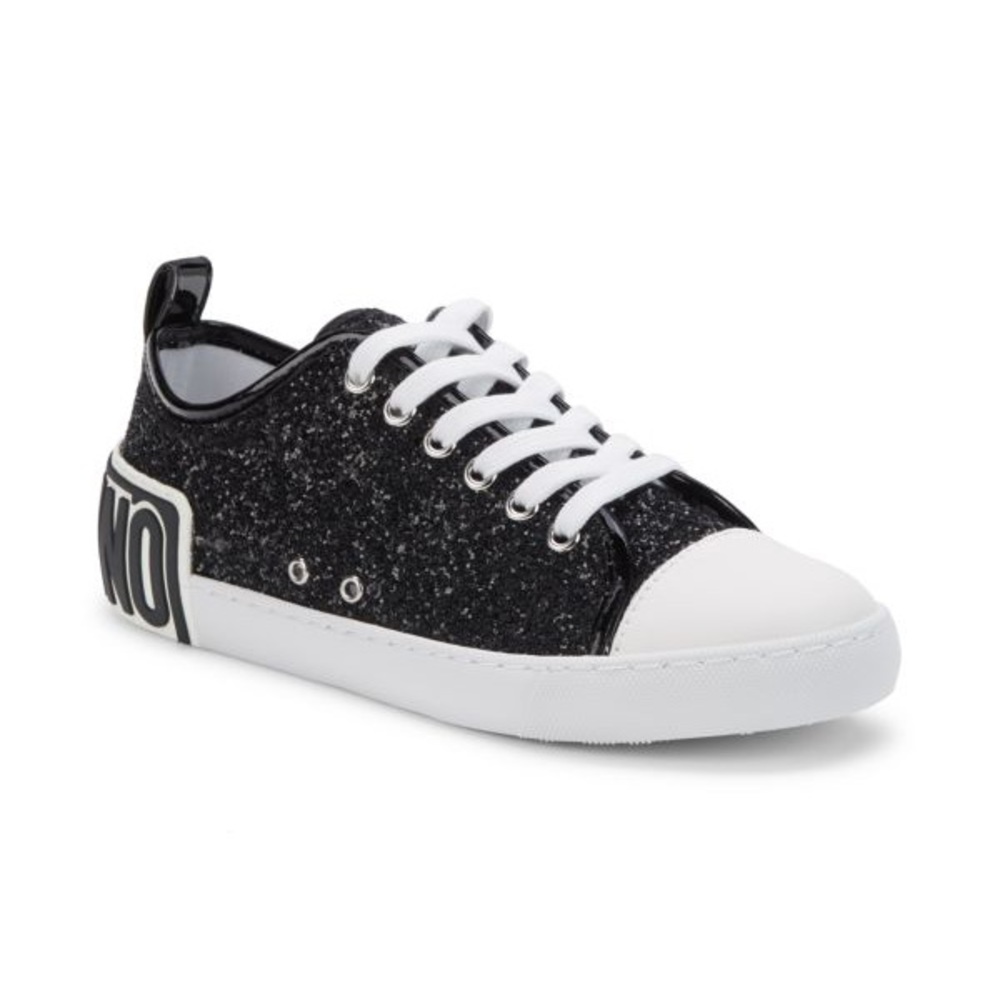 MOSCHINO COUTURE!
Logo Glitter Sneakers